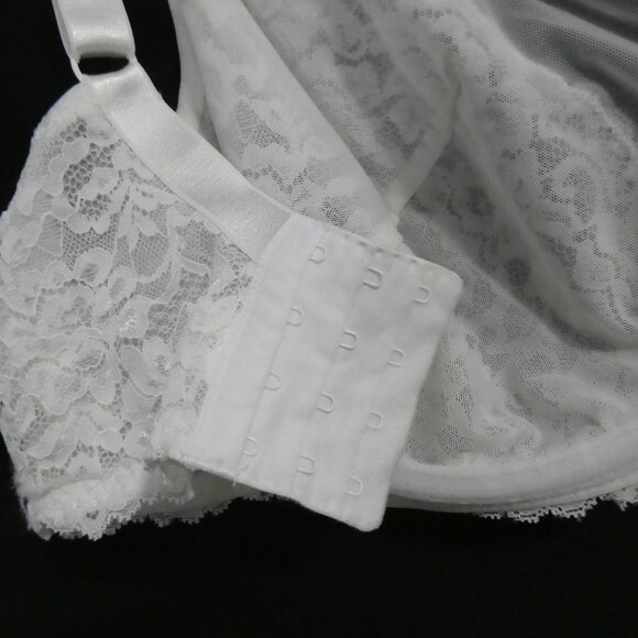 DEESSE LINGERIE | 40 DDD / E | Elegant White Lace Bra | *Padding Not Included - Picture 15 of 16